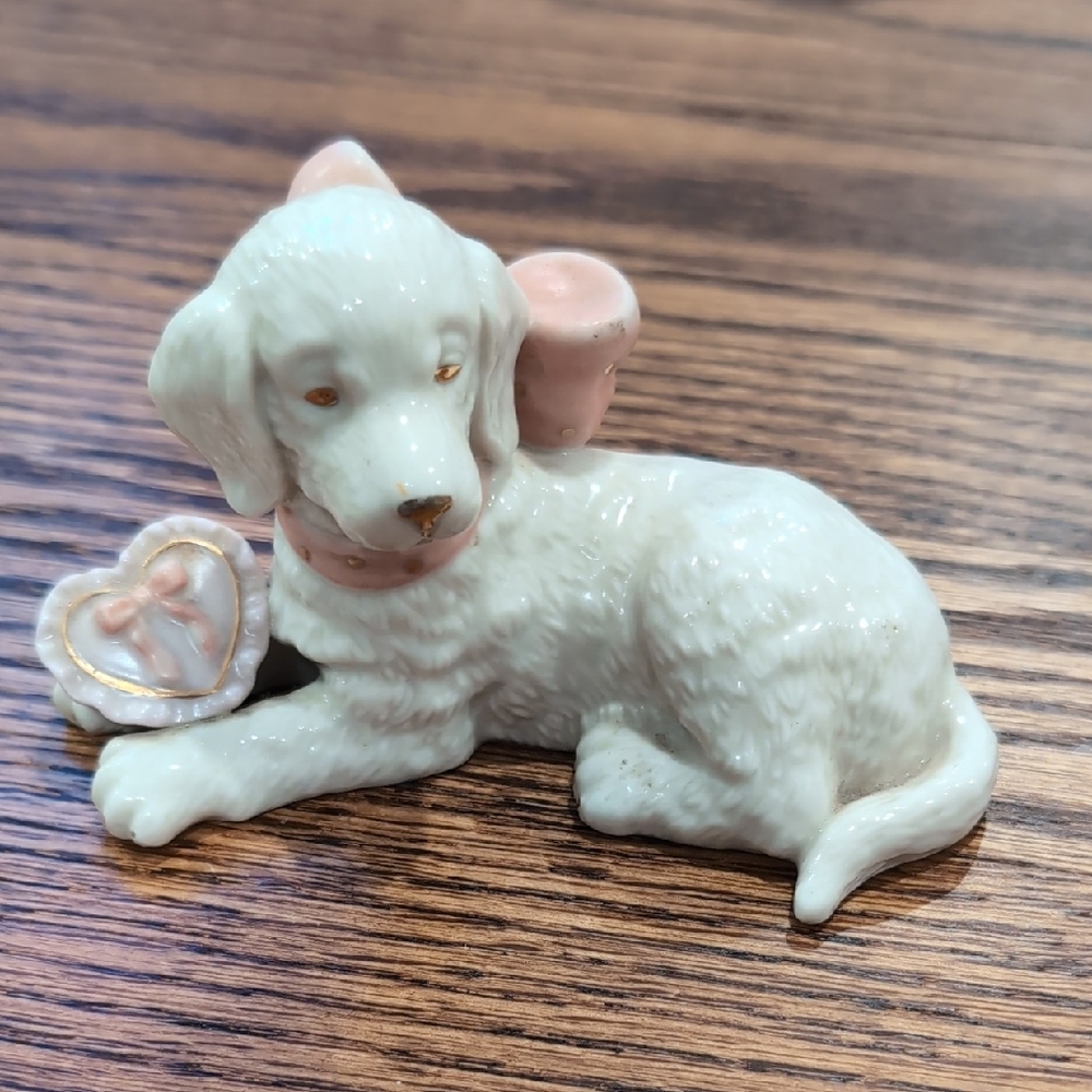 Lenox Dog, My Golden Valentine- February